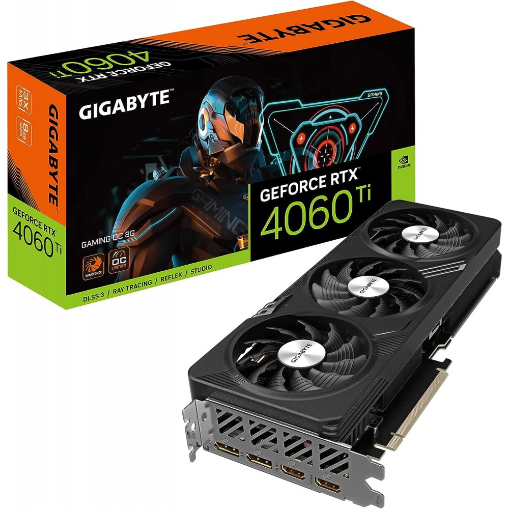 Gigabyte GeForce RTX 4060 Ti Gaming OC 8G Graphics Card 3X Fans